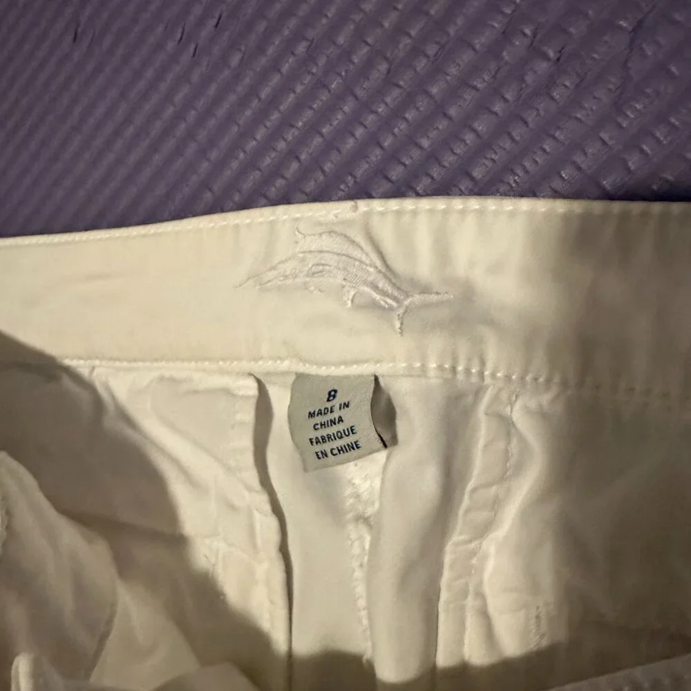 Tommy Bahama Clam Digger Pants Cropped Capri Pants - Picture 3 of 4
